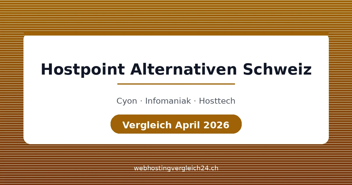 Hostpoint Alternativen Schweiz