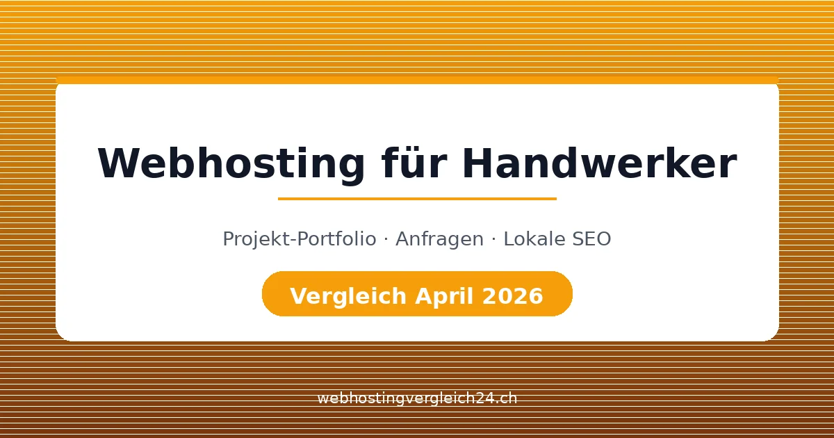 Webhosting für Handwerker Schweiz