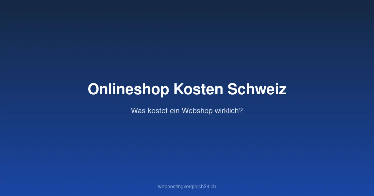 Onlineshop Kosten Schweiz: Mit diesen Ausgaben musst du rechnen