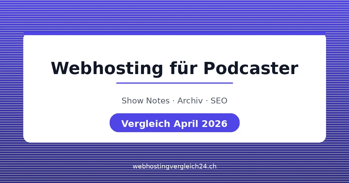 Webhosting für Podcaster Schweiz