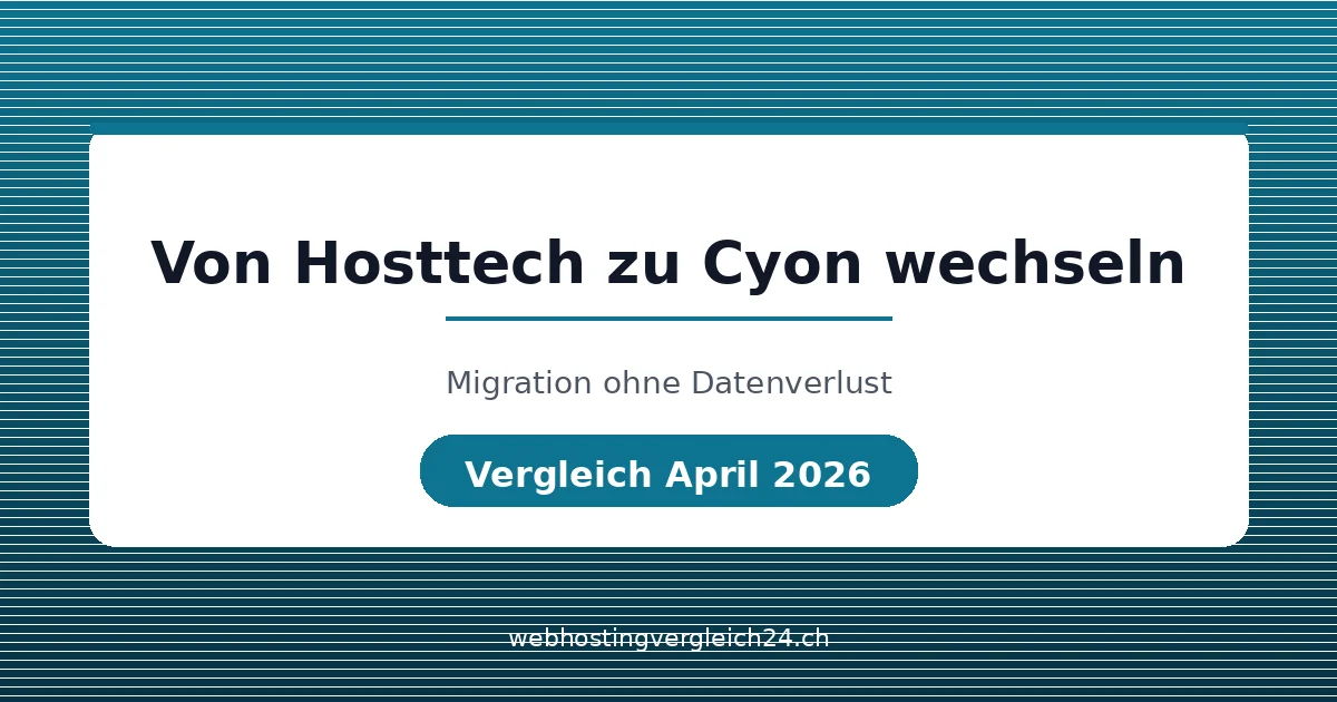 Von Hosttech zu Cyon wechseln