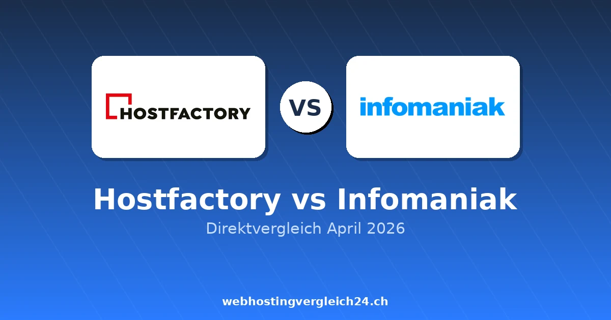 Hostfactory vs Infomaniak