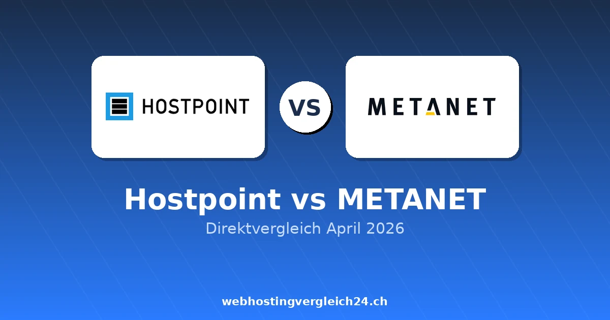 Hostpoint vs METANET