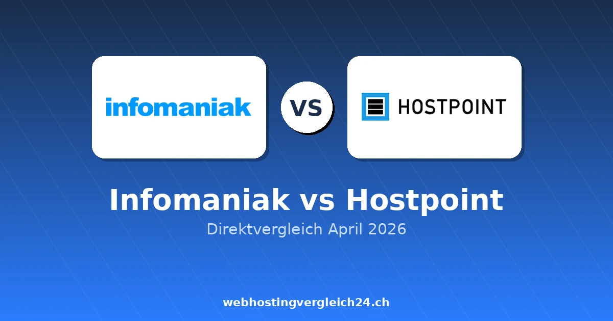 Infomaniak vs Hostpoint