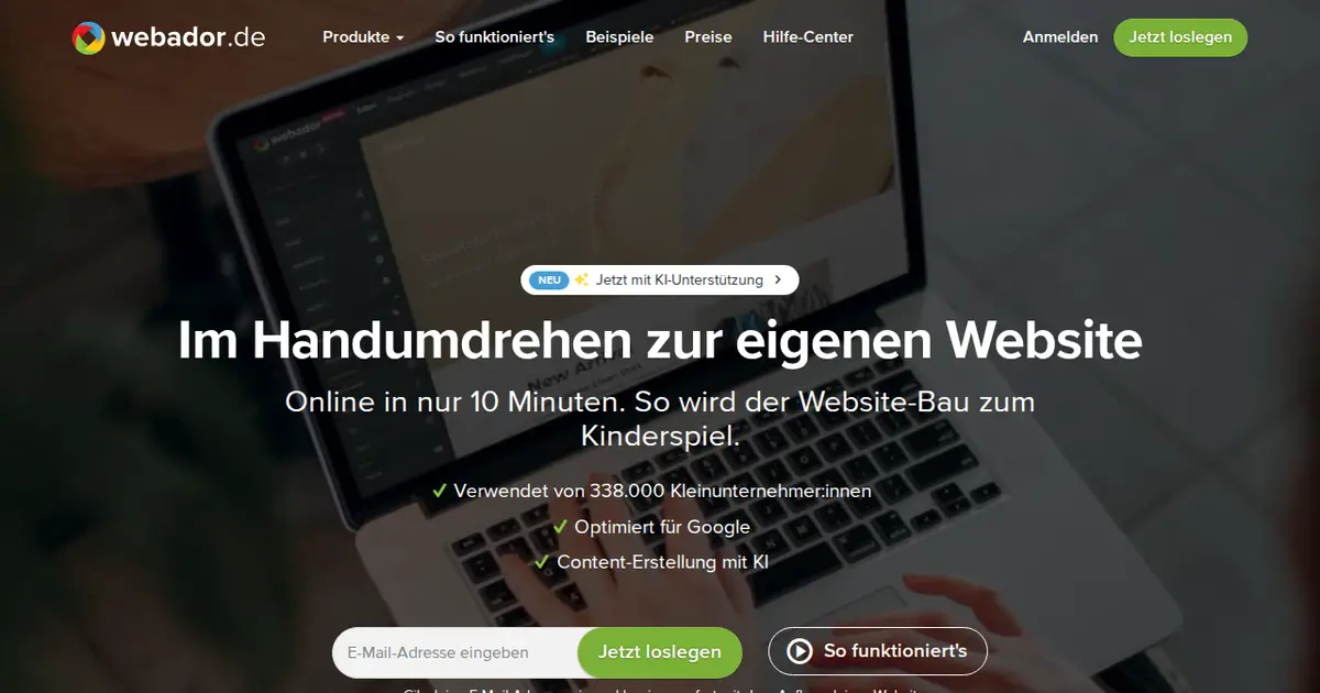 Webador Review 2026: Der günstigste Baukasten im Test
