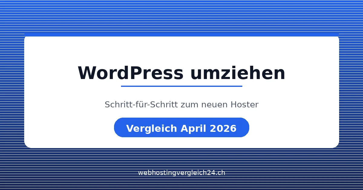 WordPress umziehen Schweiz