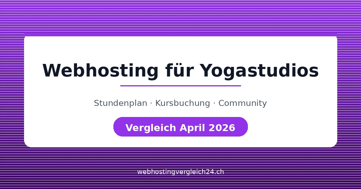 Webhosting für Yogastudios Schweiz